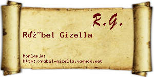 Rábel Gizella névjegykártya